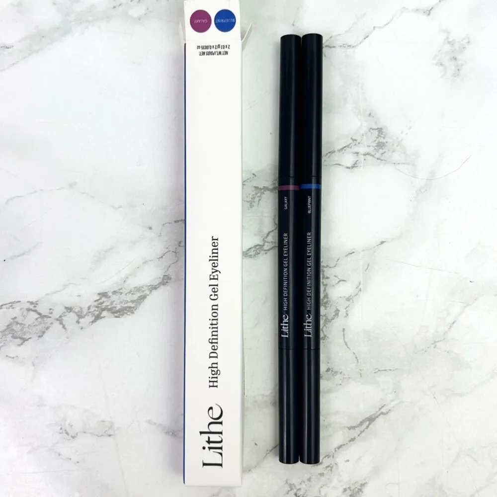 NIB Lithe High Definition Gel Eyeliner Duo in Blueprint & Galaxy